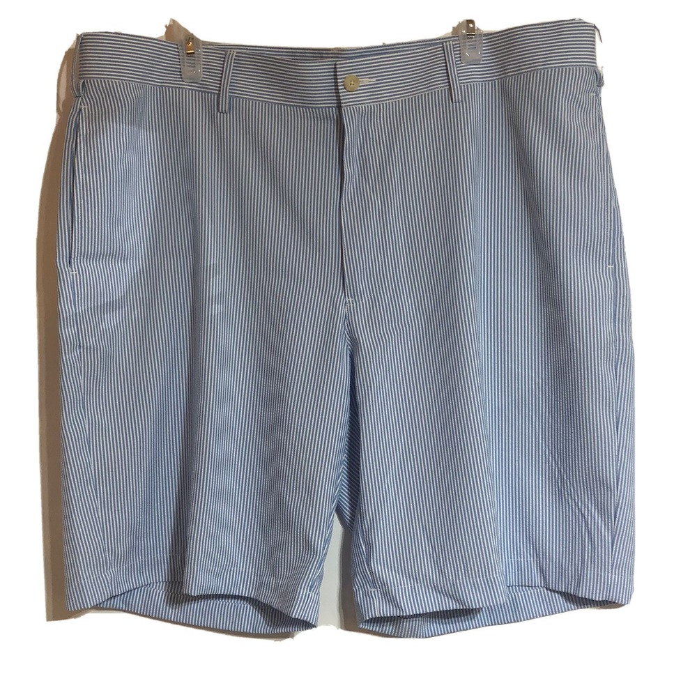 Pro Tour COOLPLAY Blue White Striped Men's Size 40  Golf Performance Shorts